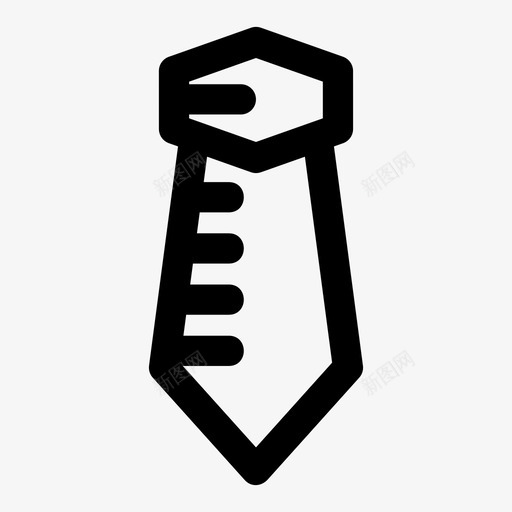 领带商务服装图标svg_新图网 https://ixintu.com 商务 服装时尚 穿着 领带