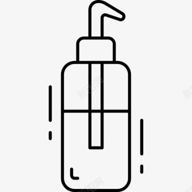 手洗瓶子化学图标图标