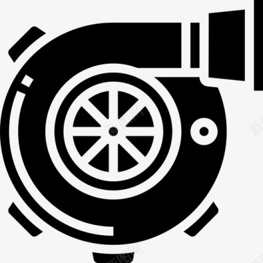 涡轮发动机汽车维修1字形图标图标