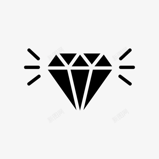 钻石商业和金融时尚图标svg_新图网 https://ixintu.com 价值 商业 奢侈品 时尚 珠宝 金融 钻石