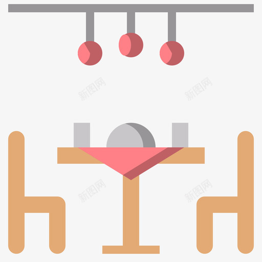 餐桌家庭和生活38公寓图标svg_新图网 https://ixintu.com 公寓 家庭 生活 餐桌