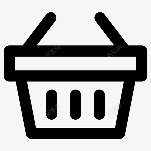 篮子手推车市场图标svg_新图网 https://ixintu.com 市场 手推车 篮子 购物 购物篮 超市
