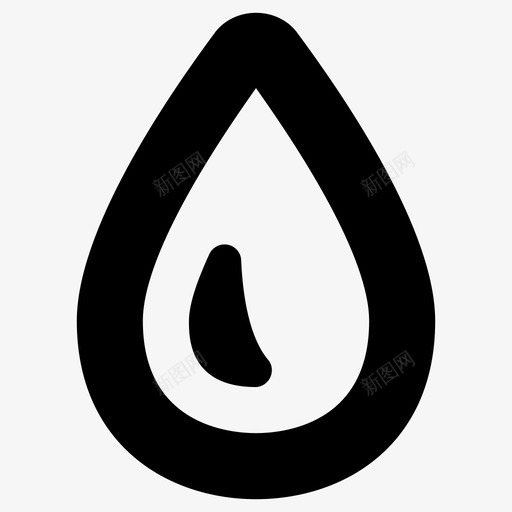 水滴液体水图标svg_新图网 https://ixintu.com 水滴 液体