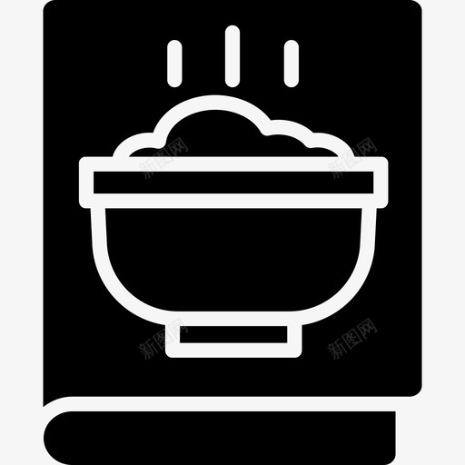 烹饪书美食11固体图标svg_新图网 https://ixintu.com 固体 烹饪 美食