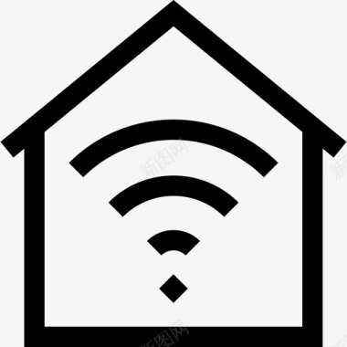 Wifi智能家庭71线性图标图标