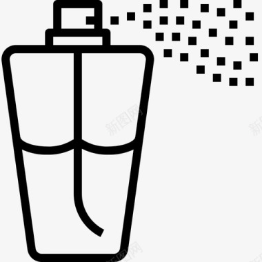 香水瓶子物品图标图标