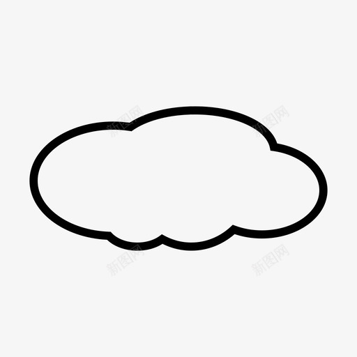 云多云数据图标svg_新图网 https://ixintu.com 多云 天气 数据 自然