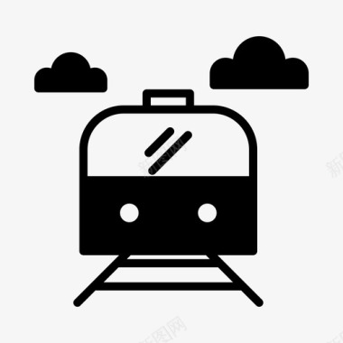 火车运输旅行图标图标