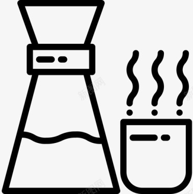 Chemex厨房63线性图标图标