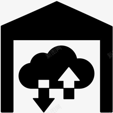 服务器机房云云服务器图标图标