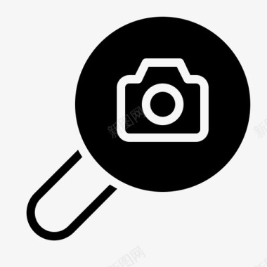搜索照相机放大镜媒体图标图标
