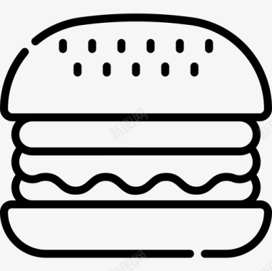 汉堡面包店95直系图标图标
