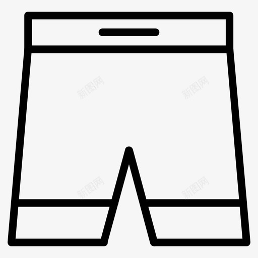 运动套装短裤小裤图标svg_新图网 https://ixintu.com 内衣 套装 小裤 短裤 系列 运动