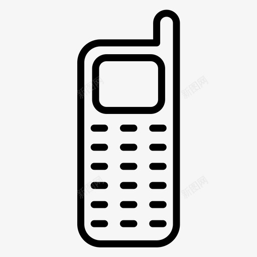 电话手机音量图标svg_新图网 https://ixintu.com 常规 手机 电话 线路 银行 音量