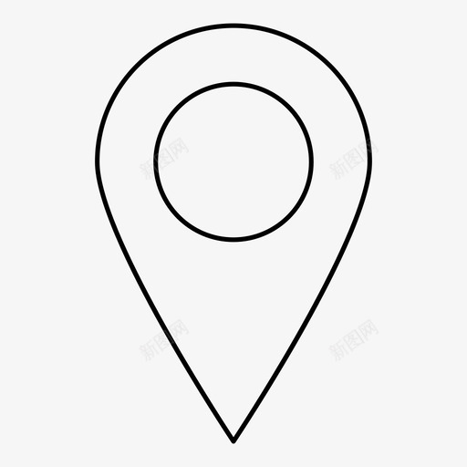点gps地图图标svg_新图网 https://ixintu.com gps pin 地图 导航