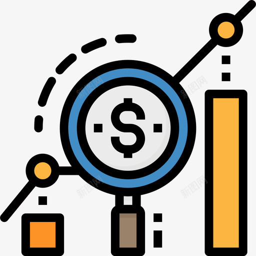 利润会计和财务8线性颜色图标svg_新图网 https://ixintu.com 会计 利润 线性 财务 颜色