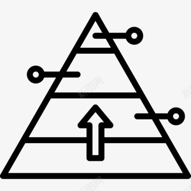 金字塔图表数据图标图标