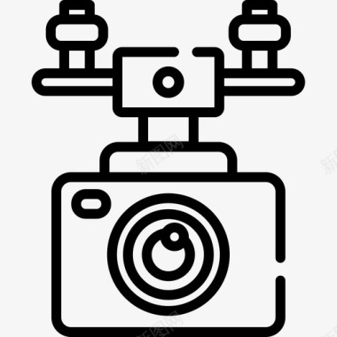照相机电影工业15线性图标图标