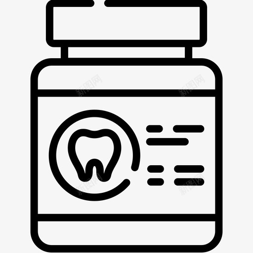 药物牙医48线性图标svg_新图网 https://ixintu.com 牙医 线性 药物