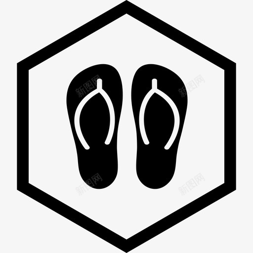 拖鞋时尚鞋类图标svg_新图网 https://ixintu.com 拖鞋 时尚 通用 鞋类