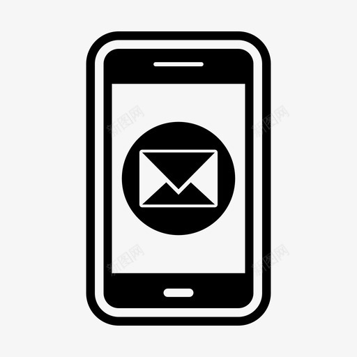 消息移动应用程序移动应用程序图标svg_新图网 https://ixintu.com 应用程序 消息 移动