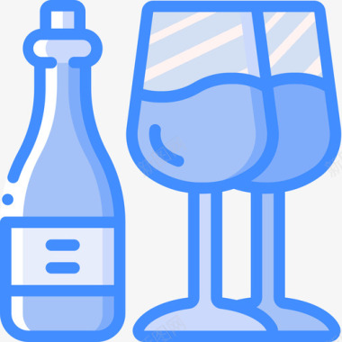 葡萄酒葡萄酒11蓝色图标图标