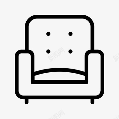 懒人椅沙发家具图标图标