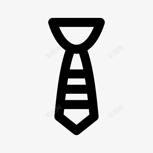 领带布料衣服图标svg_新图网 https://ixintu.com 布料 时装 衣服 领带