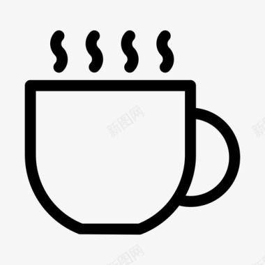 咖啡饮料玻璃杯图标图标