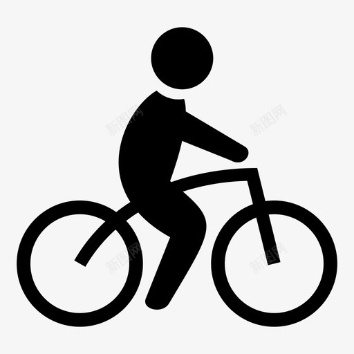 骑马骑自行车锻炼图标svg_新图网 https://ixintu.com 健身 自行车 锻炼 骑马