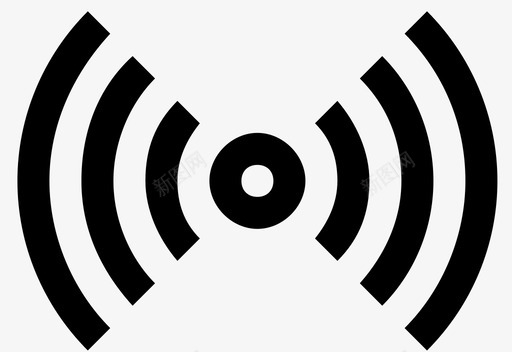 信号互联网网络图标svg_新图网 https://ixintu.com wifi 互联网 信号 无线 网络