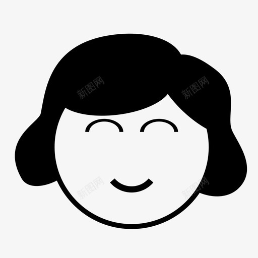妈妈表情符号女士图标svg_新图网 https://ixintu.com 女人 女士 妈妈 母亲节 符号 表情