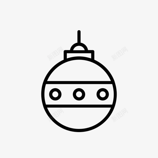 水晶球圣诞装饰节日图标svg_新图网 https://ixintu.com 图标 圣诞 水晶球 节日 装饰