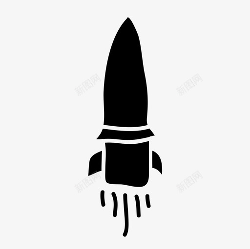 炸弹导弹发射图标svg_新图网 https://ixintu.com 军事 发射 导弹 战争 火箭 炸弹