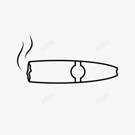 雪茄香烟烟图标svg_新图网 https://ixintu.com 烟烟 雪茄 香烟