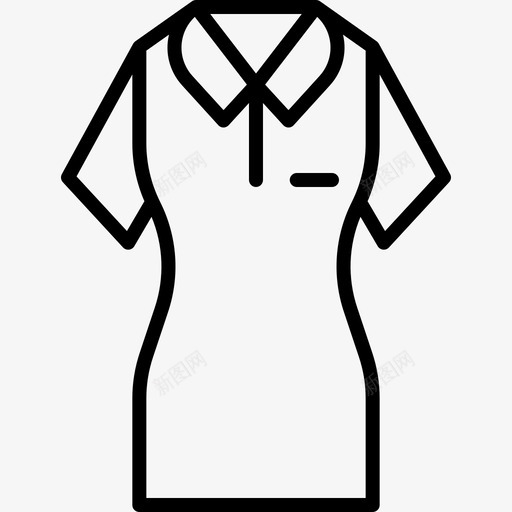 衬衫衣服141直筒图标svg_新图网 https://ixintu.com 直筒 衣服 衬衫
