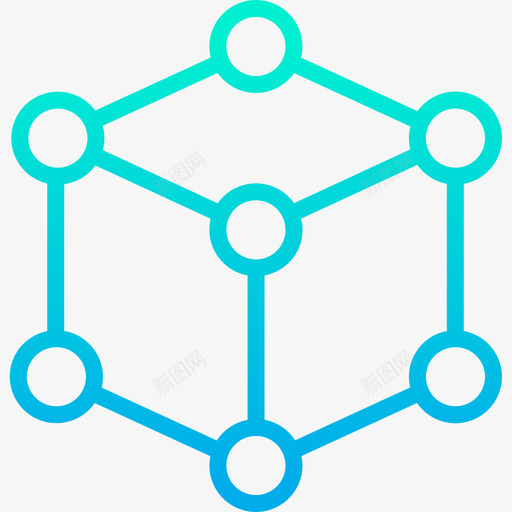 立方体虚拟现实51梯度图标svg_新图网 https://ixintu.com 梯度 立方体 虚拟现实