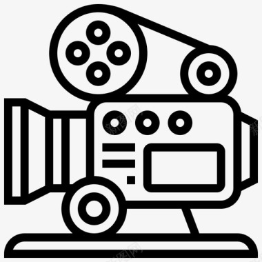 胶卷相机电影摄影电影图标图标