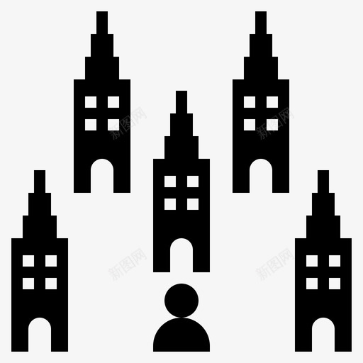 公司企业人图标svg_新图网 https://ixintu.com 人类 企业 公司 发展 铭文