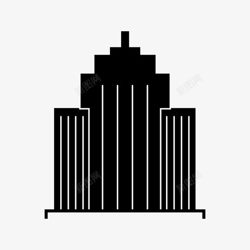 建筑城市字形图标svg_新图网 https://ixintu.com 图标 城市 字形 建筑
