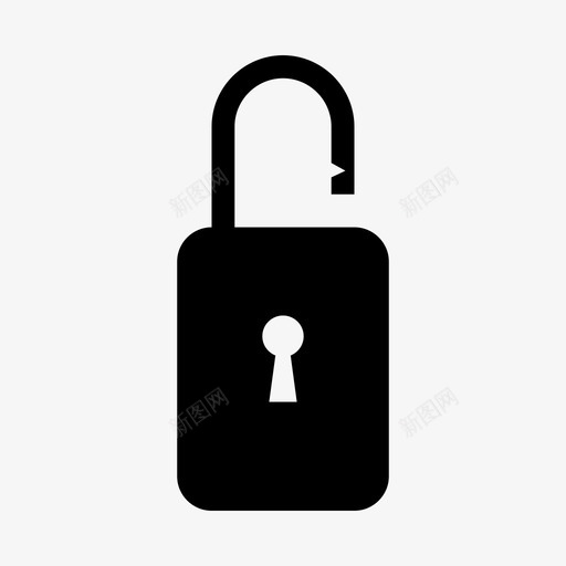 挂锁锁定密码图标svg_新图网 https://ixintu.com 图标 多媒体 密码 挂锁 用户界面 锁定
