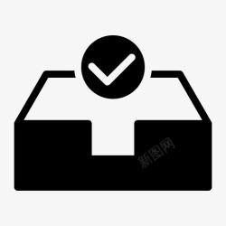 检查收件箱检查邮箱收件箱主要图标高清图片
