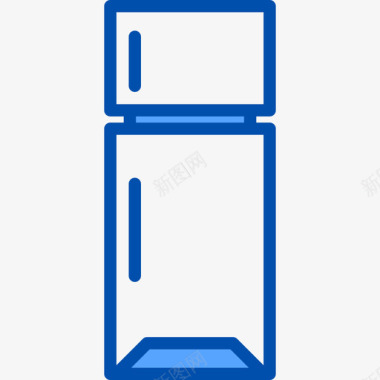 冰箱厨房64蓝色图标图标