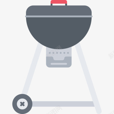 烤架厨房62扁平图标图标