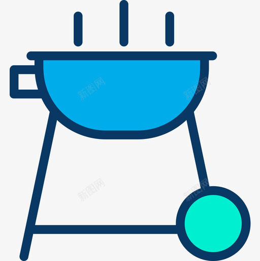 烤架室外9线性颜色图标svg_新图网 https://ixintu.com 室外 烤架 线性 颜色