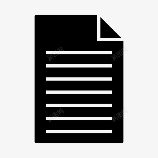 文件格式页面图标svg_新图网 https://ixintu.com 任务 公司和 办公室 文件 标志 标志符 格式 符号 纸张 页面