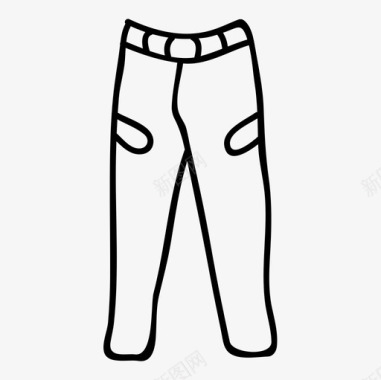 裤子牛仔裤男人图标图标
