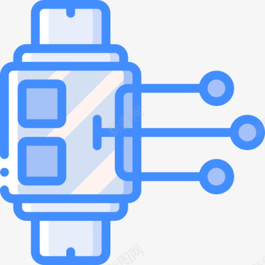 智能手表大数据71蓝色图标图标