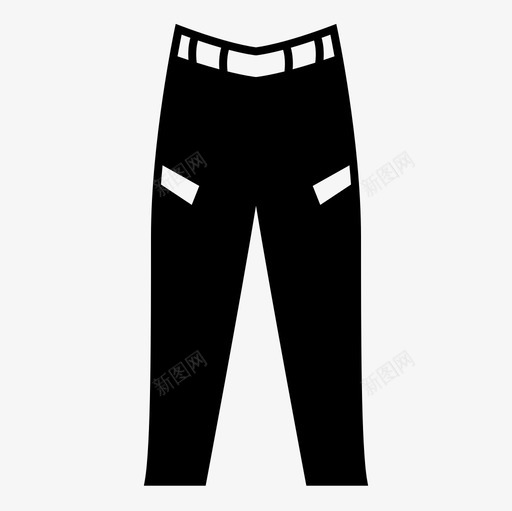 裤子牛仔裤男人图标svg_新图网 https://ixintu.com 人的 牛仔裤 男人 衣服 裤子