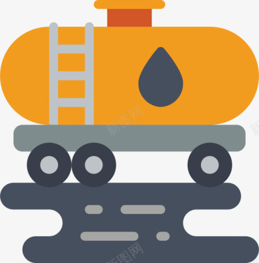 漏油污染43平坦图标图标